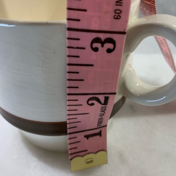 Vintage made in Japan espresso|coffee stacking mugs x4 cream with brown glaze - Picture 8 of 9